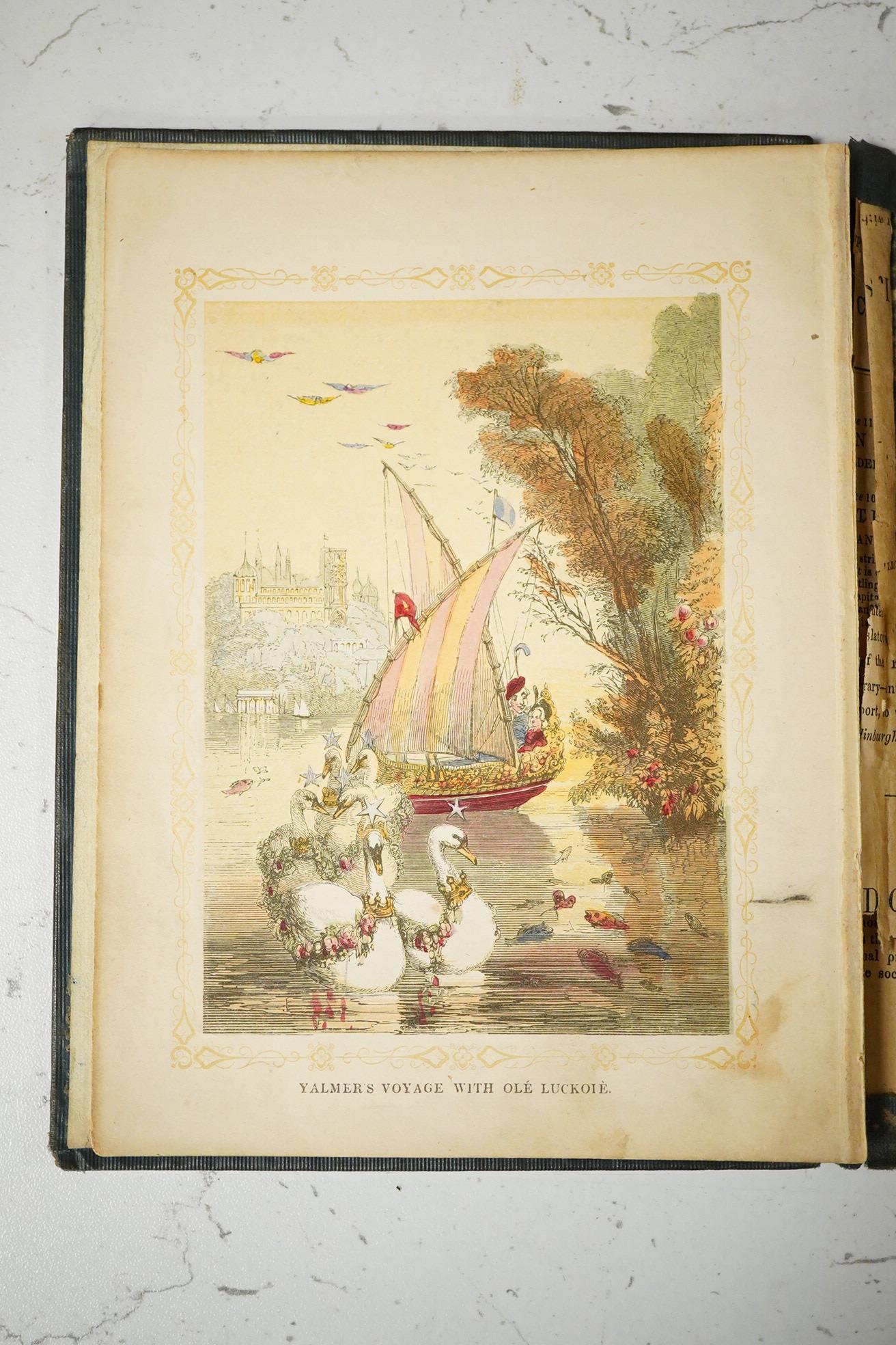 Anderson (sic), Hans Christian - Wonderful Stories for Children ... Translated from the Danish by Mary Howitt. 1st English Edition. frontis. and 3 other hand coloured plates, title and other text illus.; original blind d